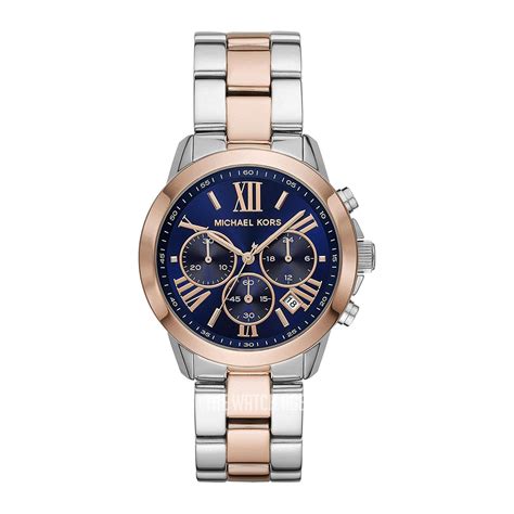 michael kors women's bradshaw two tone stainless steel watch mk6389|Michael Kors stainless steel watch.